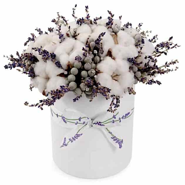 Snowing And Lavender Box
