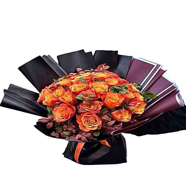 21 Orange Roses